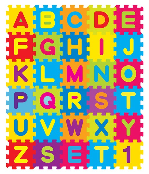 514x600 Colored School Alphabet Vectors