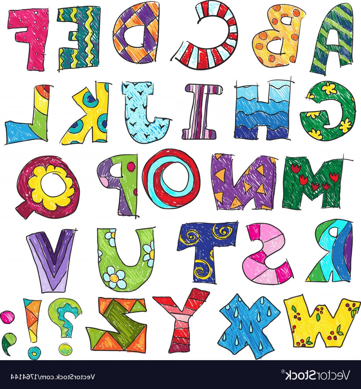 1200x1294 Abc Kids Funny Alphabet Vector Soidergi