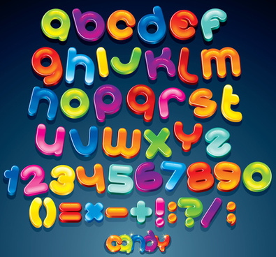 Colorful Cartoon Alphabet Free Vector Download 395x368 Colorful Cartoon Alphabet Free Vector Download