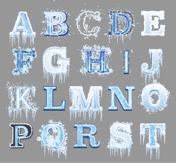 Creative Design Frozen Alphabet Vector Graphics My Free 600x557 Creative Design Frozen Alphabet Vector Graphics My Free