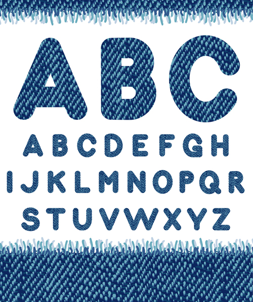 Jeans Fabric Alphabet Vector Graphics Free Download 500x595 Jeans Fabric Alphabet Vector Graphics Free Download