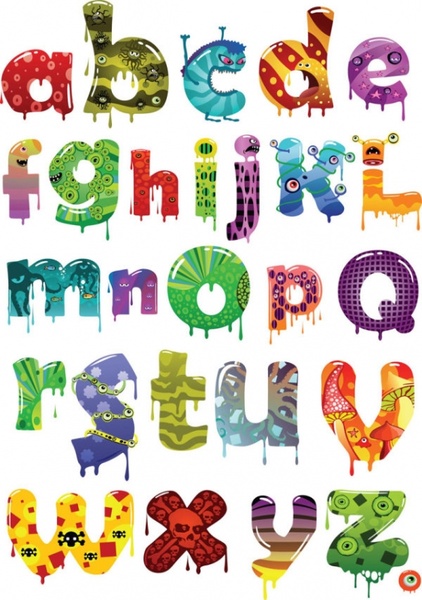 Cartoon Alphabet Vector Free Vector In Adobe Illustrator 422x600 Cartoon Alphabet Vector Free Vector In Adobe Illustrator