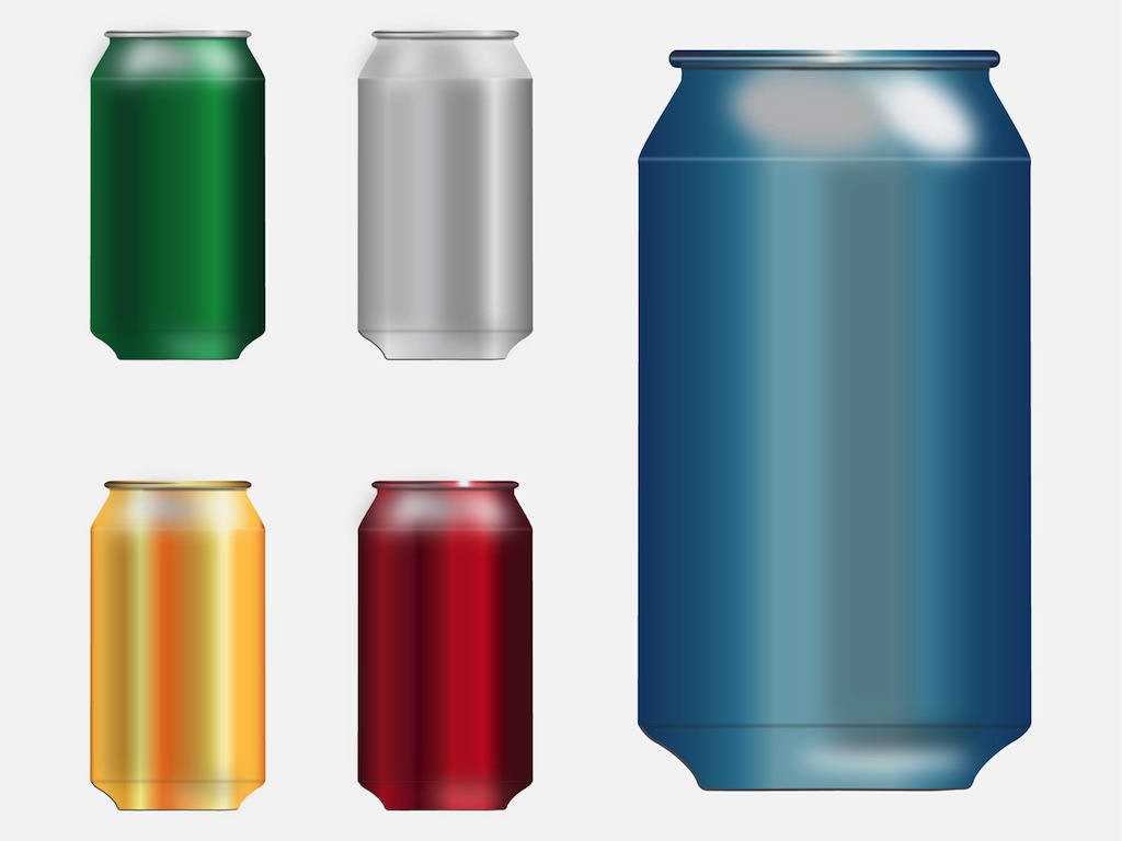 1024x768 Tin Cans Vector Art Graphics