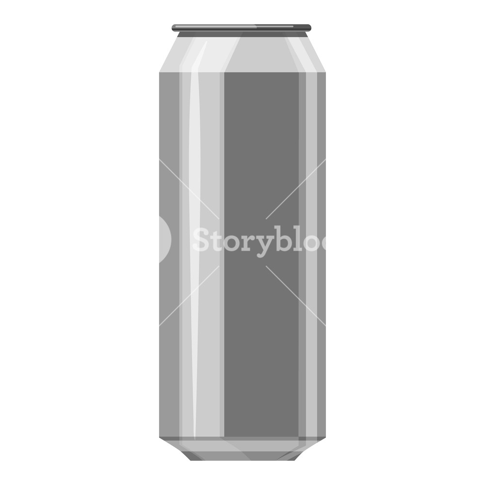 1000x1000 Aluminum Beer Can Icon Gray Monochrome Illustration Of Aluminum