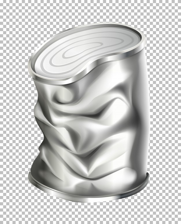 626x777 Aluminum Can In Bad Condition Vector Premium Download