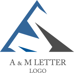 300x295 A M Letter Logo Vector