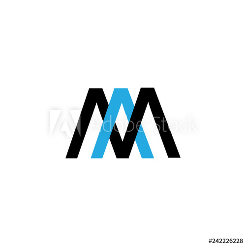 500x500 Letter Am Logo Vector