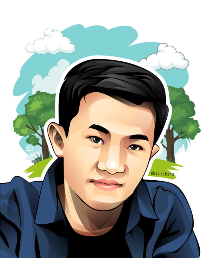 680x850 Draw Your Face Into Amazing Vector Art On Hours