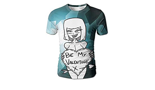 600x350 Nauty Imp Mens Be My Valentine Girl Vector Cool T