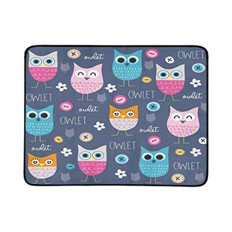 466x466 Cute And Funny Owl Pattern With Buttons Vector Ill