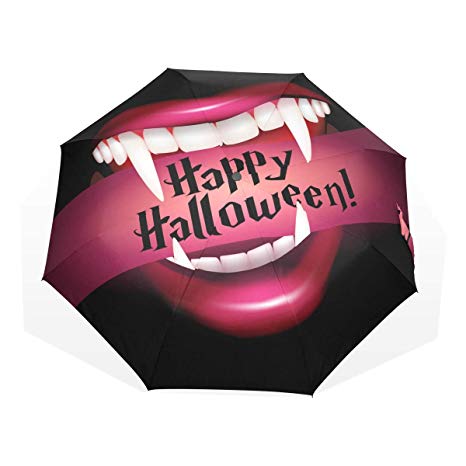 466x466 Orezi Automatic Travel Umbrella Vampire Smile Vector