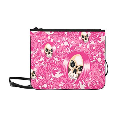 395x395 Vector Illustration Cartoon Pink Emo Girl Skull Wi Pattern Custom