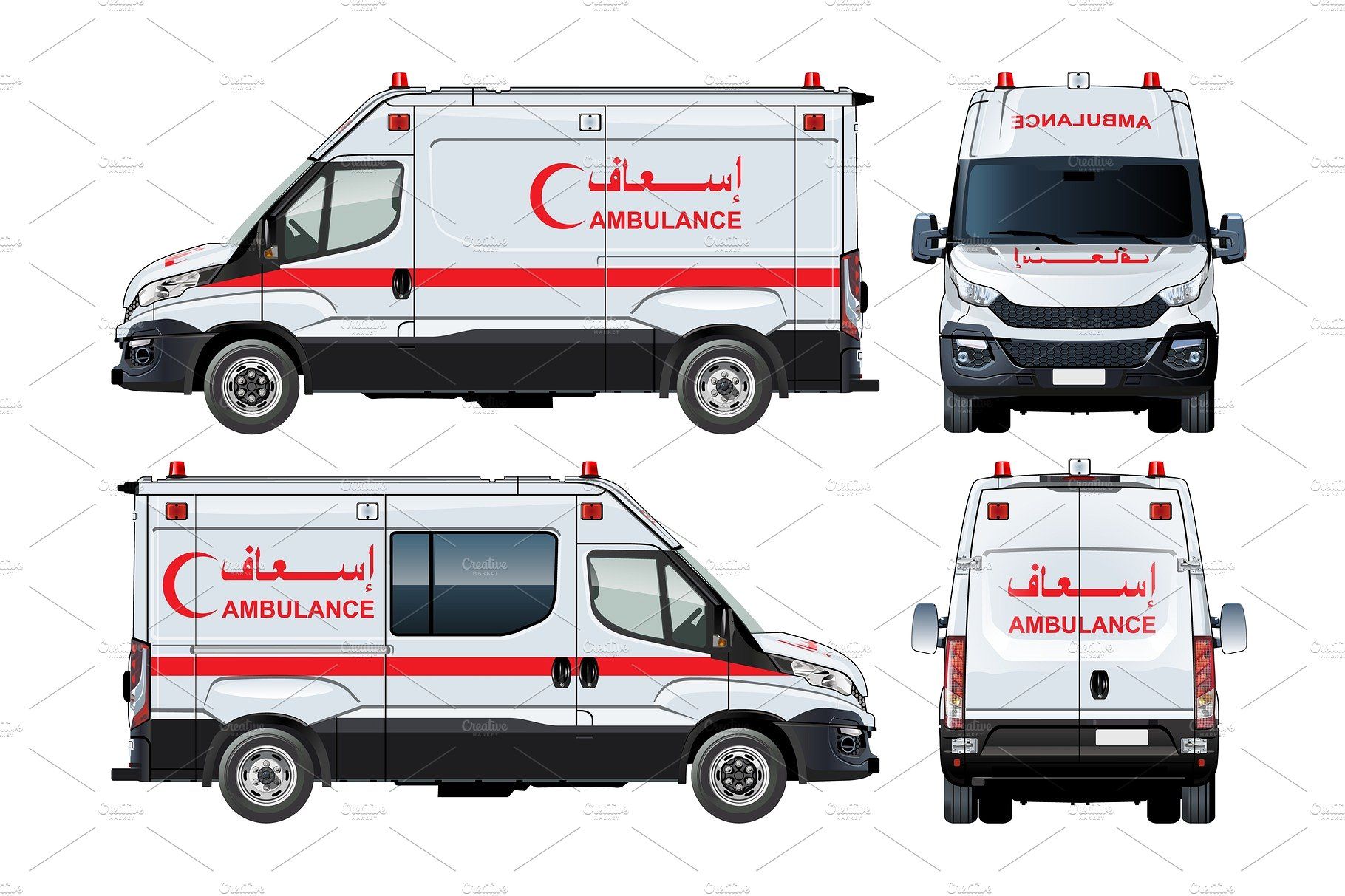 Vector Ambulance Van 1820x1213 Vector Ambulance Van