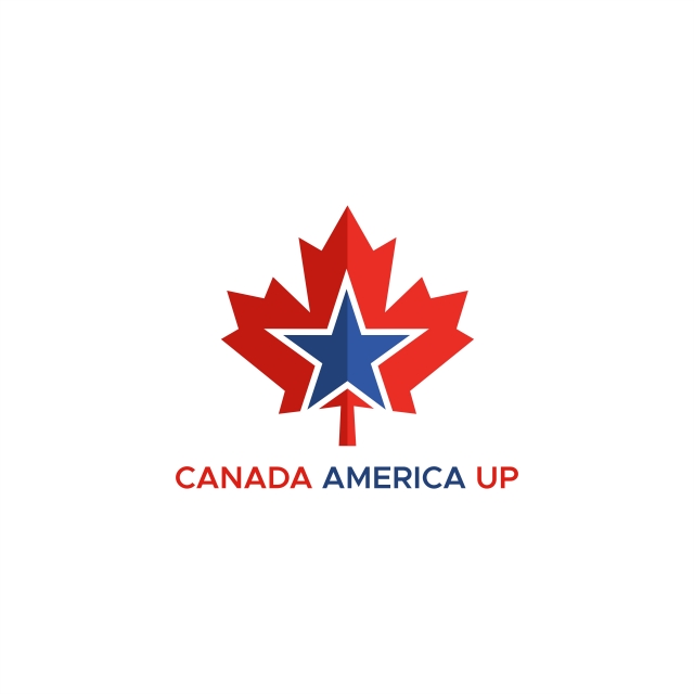 640x640 Canada America Up Logo Vector For Your Company Or Brand, Abstract