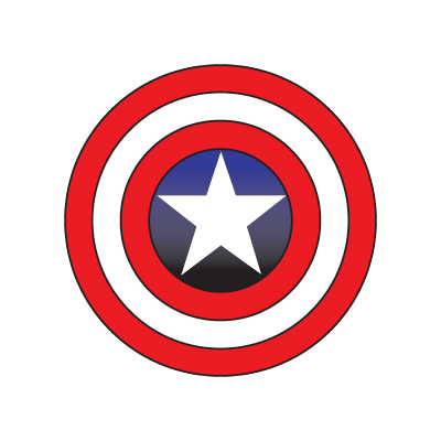 400x400 Captain America Logo Vector