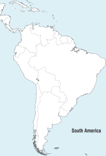 361x530 South America Map Vector Free Vector In Adobe Illustrator