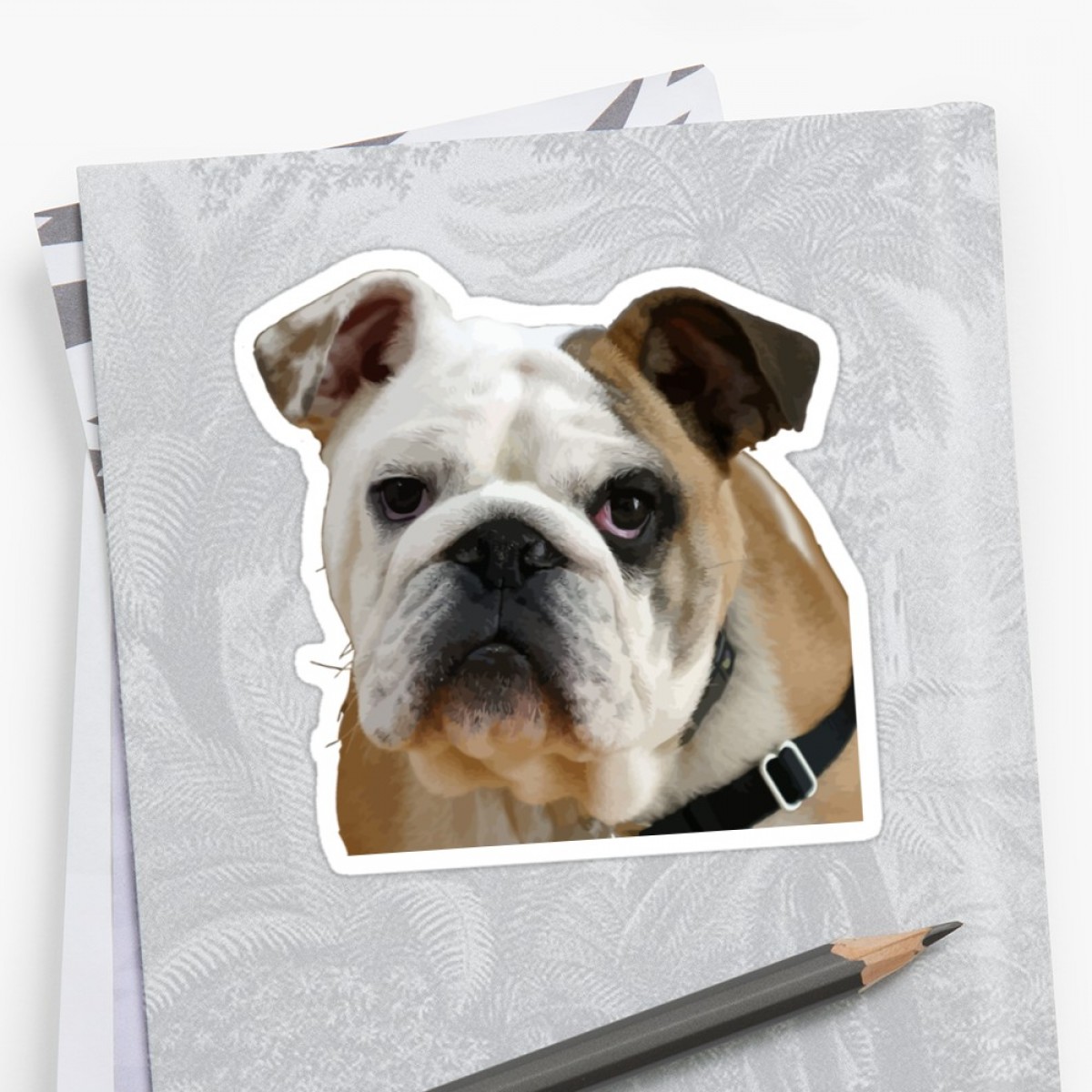 1200x1200 American Bulldog With Sad Eyes Vector Soidergi