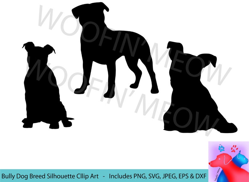 794x580 Bull Dog Breed Dog Silhouette Bully Breed Dog Clipart Etsy