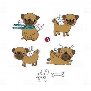300x300 American Bully Dog Angel Wings Island Vector Createmepink