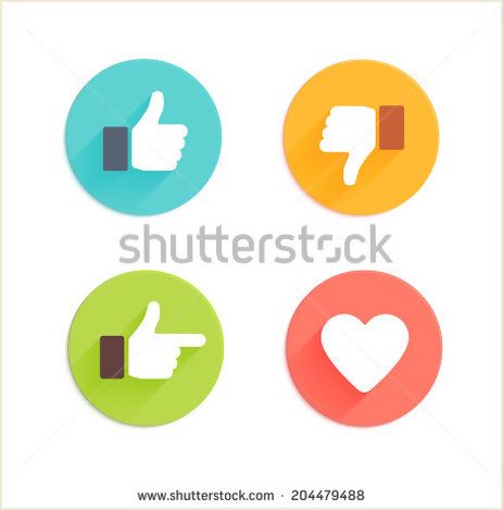 463x469 Thumbs Up Icons Set Flat Style Social Network Vector Icon For App