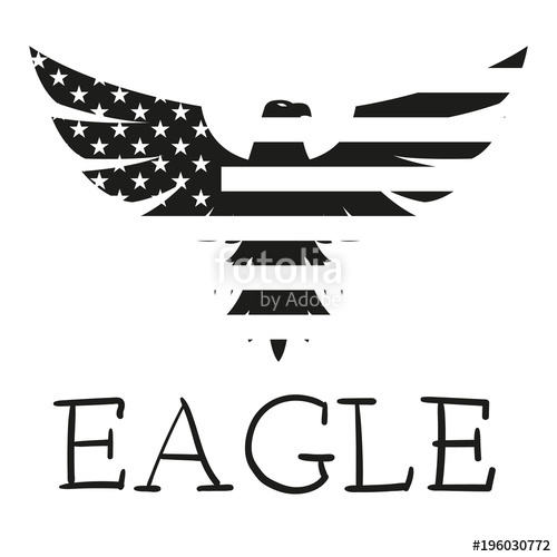 500x500 American Eagle The Eagle's Logo Emblem On The Shirt Stock Image