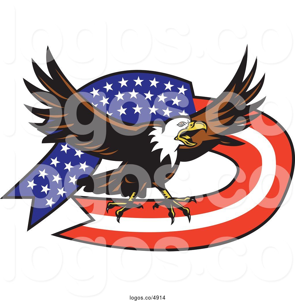 1024x1044 Royalty Free Vector Of A Bald Eagle American Flag Logo