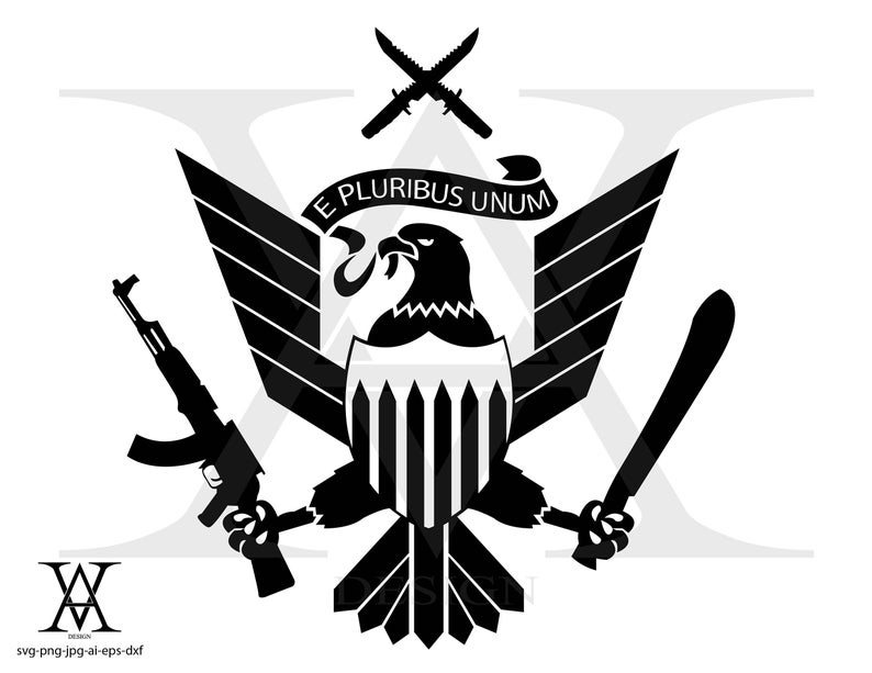 794x613 The Purge American Logo Vector Silhouette Instant Download Etsy