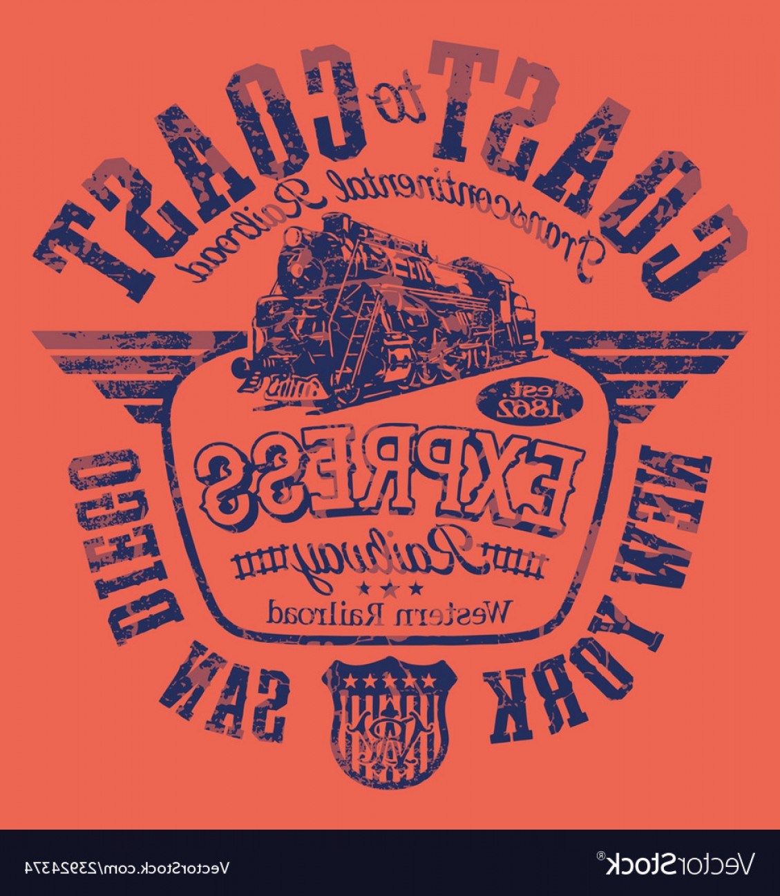 1129x1296 Express American Railway Western Railroad Vector Soidergi