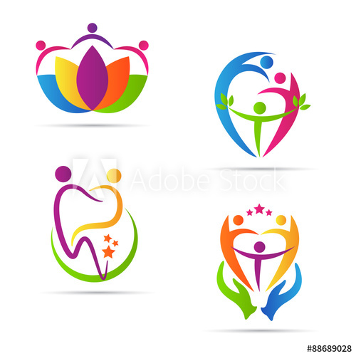 People Care Logo Vector Design Represents Family, Disabled, Child 500x500 People Care Logo Vector Design Represents Family, Disabled, Child