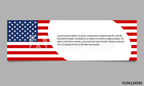 500x300 Us Flag Banner Or Header Template American Flag Background
