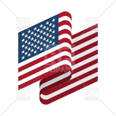 400x400 Usa Flag On White Background