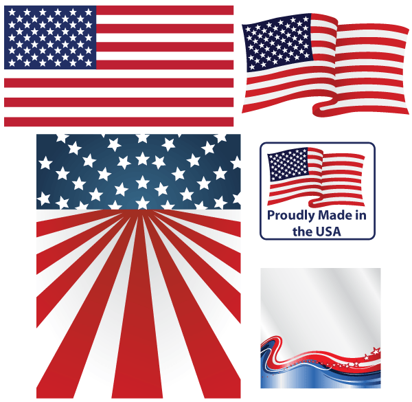 600x585 Vector American Flag Download Free Vector Art Free Vectors
