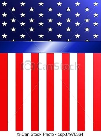 347x470 American Flag And Banner