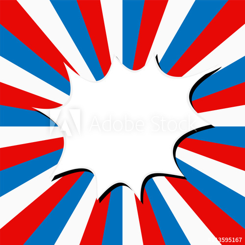 500x500 American Flag Banner Vector Illustration