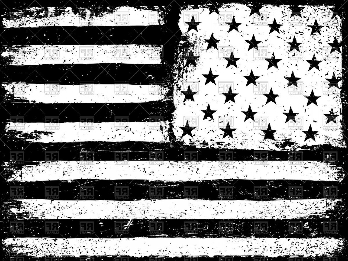 1440x1080 Stars And Stripes Usa Flag Vector Clipart Cqrecords