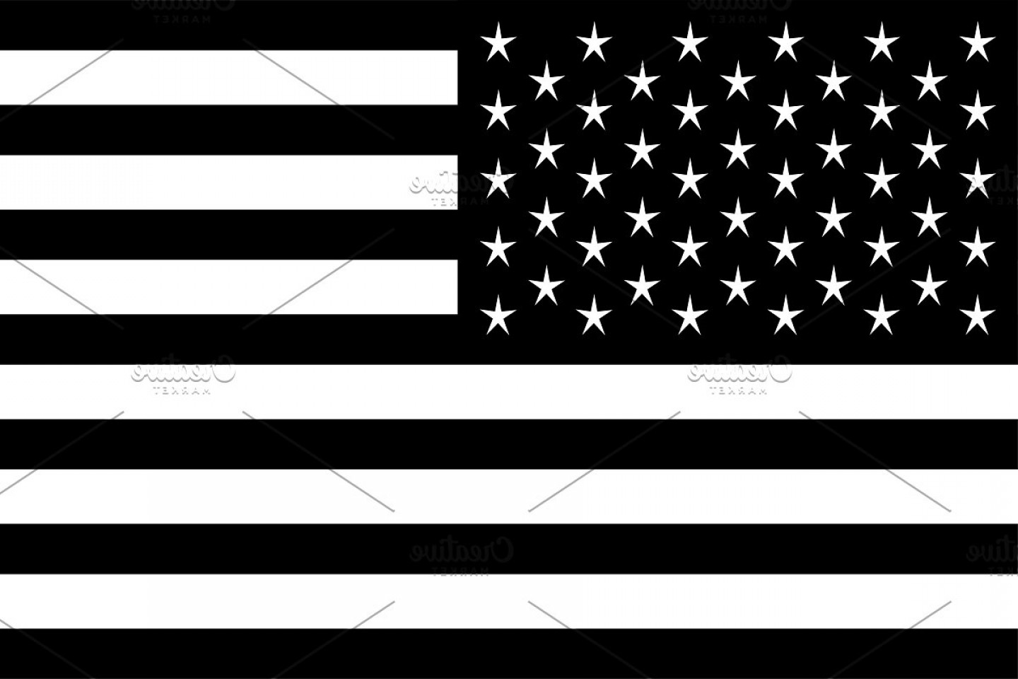 Download American Flag Black And White Vector at Vectorified.com ...