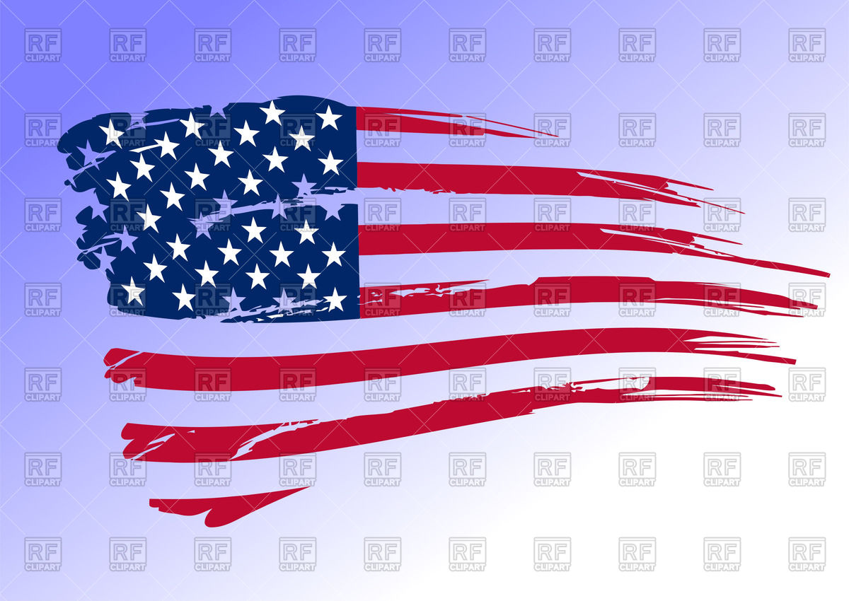 1200x850 Sketched American Flag