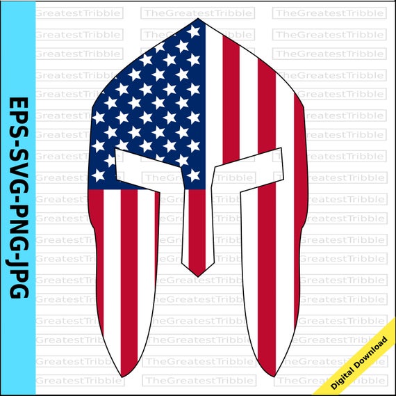 570x569 Spartan Helmet Front Usa Flag American Flag Png Etsy