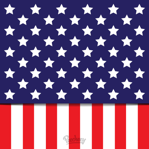 500x500 Waving American Flag Clip Art Free Vector Graphics Freevectors