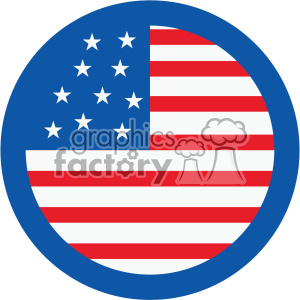 300x300 Of July Usa Flag Vector Icon Clipart Royalty Free Gif