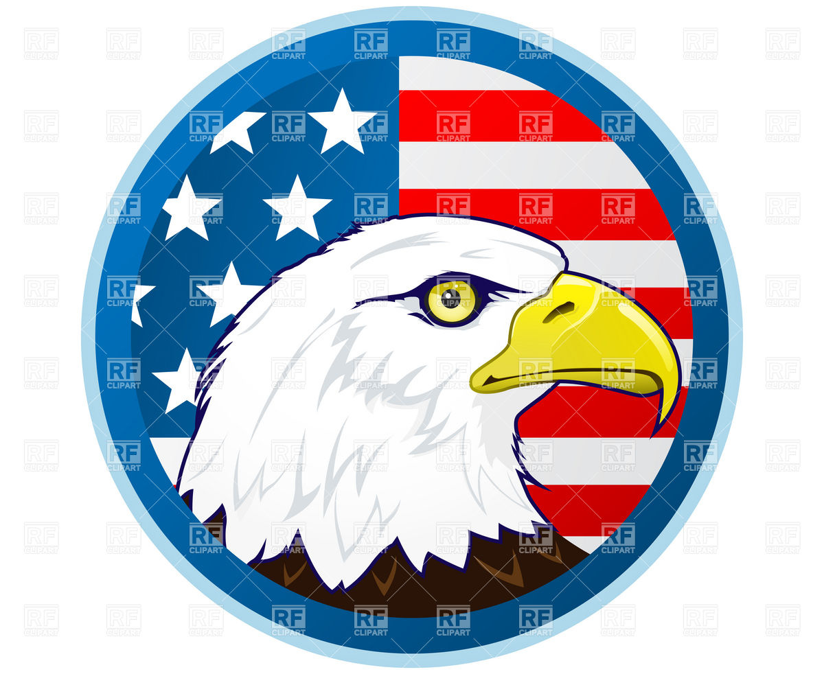 1200x982 Bald Eagle And American Flag Vector Image Of Plants And Animals