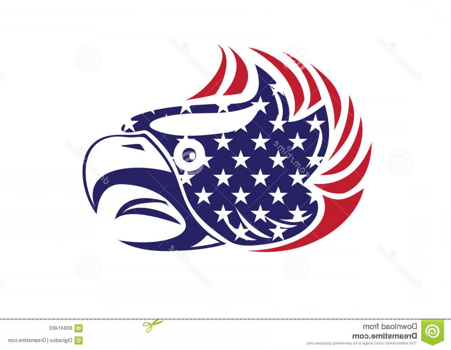 1560x1210 Stock Illustration Usa Flag Patriotic Eagle Bald Hawk Head Vector