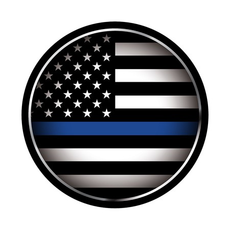 450x450 An American Flag Icon Law Enforcement Support Flag Vector
