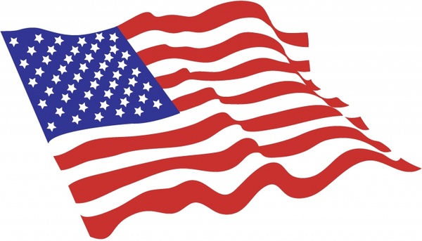 600x343 American Flag Free Vector In Adobe Illustrator