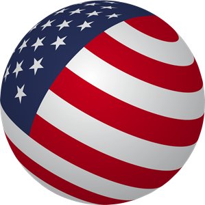 299x300 Usa Sphere Flag Logo Vector