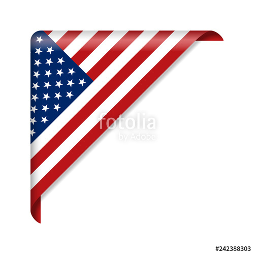 500x500 Corner Ribbon Usa Flag Stock Image And Royalty Free Vector