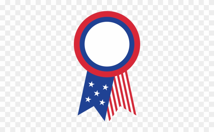 840x519 Usa Flag Ribbon Badge Transparent Png Vector