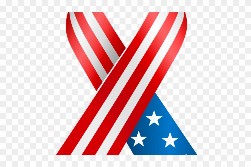 840x561 Vector American Flag Ribbon, Hd Png Download