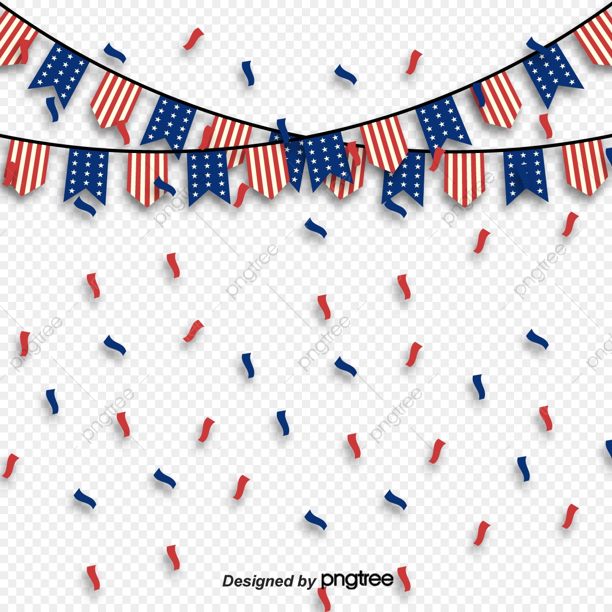 1200x1200 American Flag Ribbon On Presidents Day, Geometric, National Flag