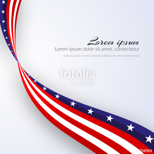 500x500 American Flag Vector Background For Independence Day And Other